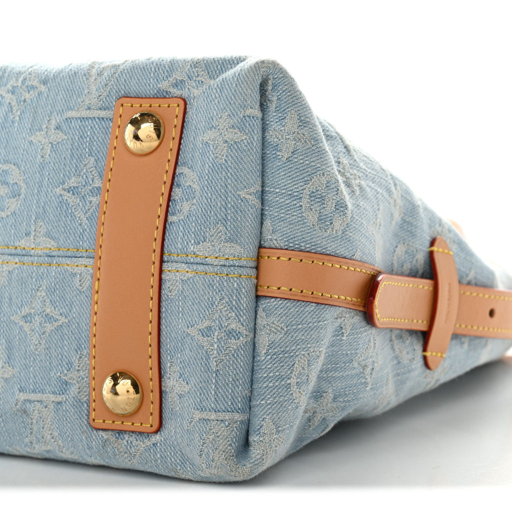 Louis Vuitton Monogram Denim CarryAll PM Sky Blue