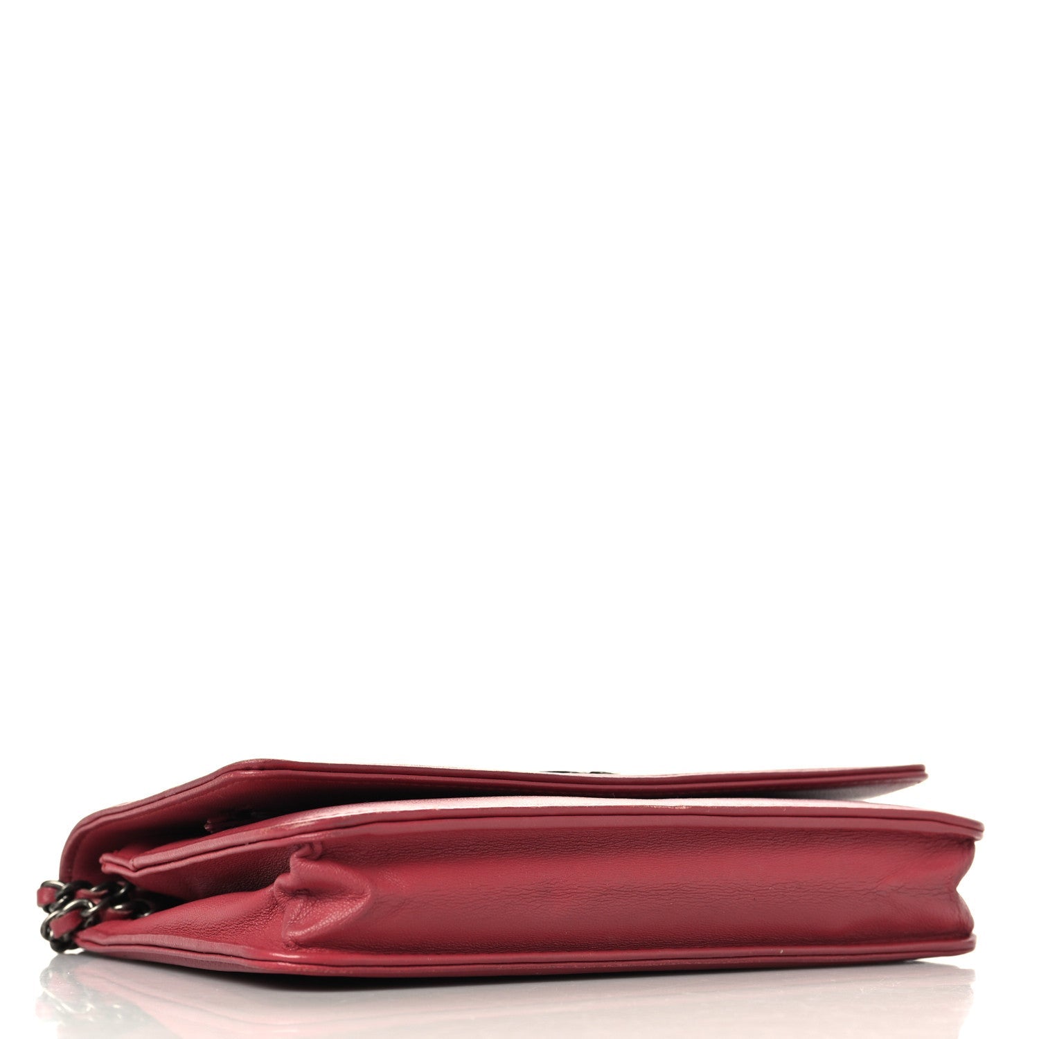 Chanel Calfskin Quilted Boy Wallet On Chain WOC Pink