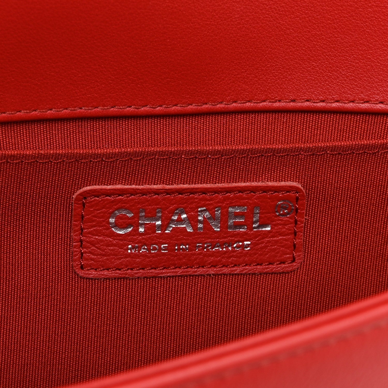 Chanel Calfskin Quilted Medium Boy Flap Red