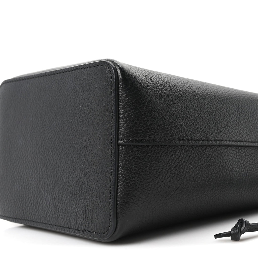 Louis Vuitton Calfskin Nano Lockme Bucket Black