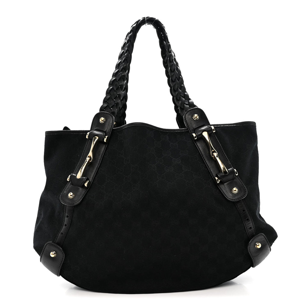 Gucci Monogram Medium Pelham Shoulder Bag Black