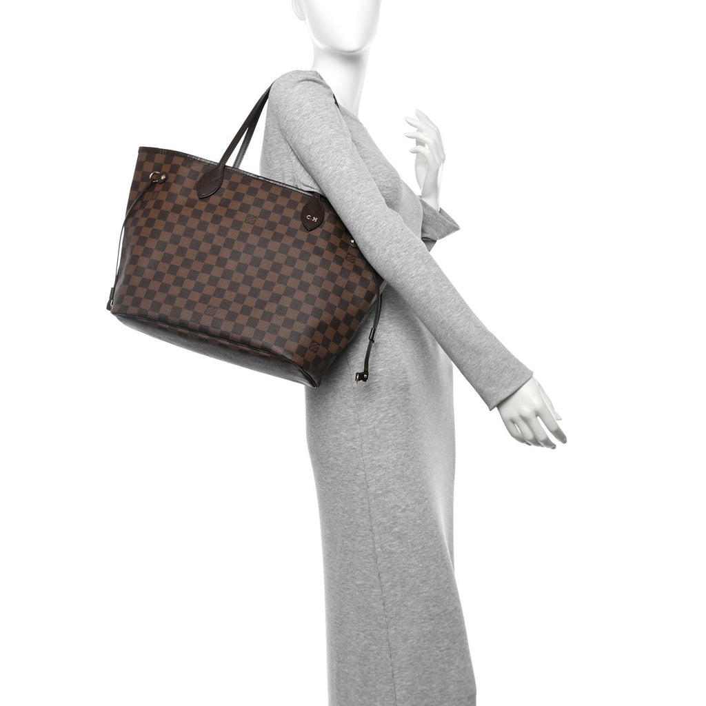 Louis Vuitton Damier Ebene Neo Neverfull MM Rose Ballerine