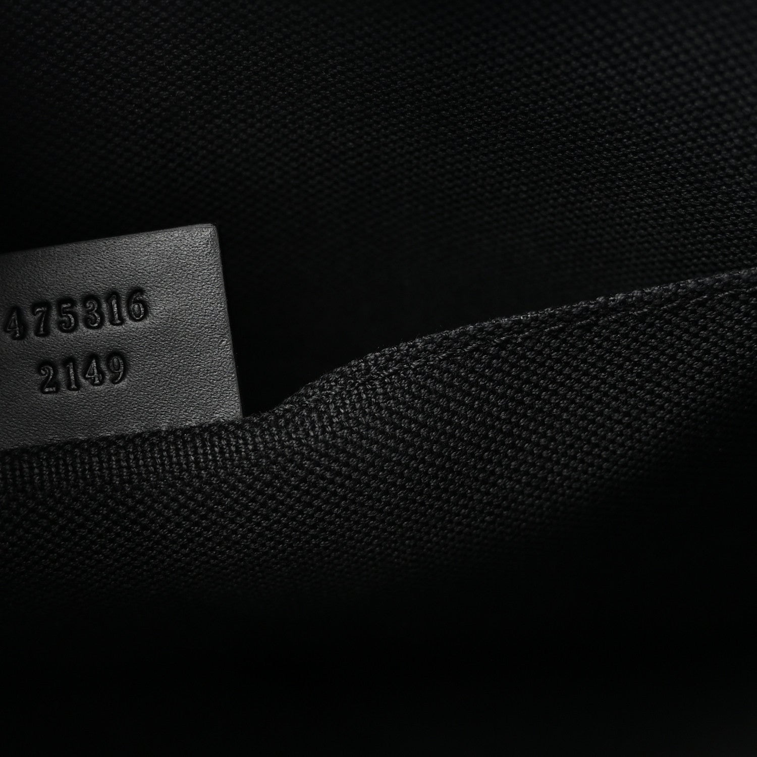 Gucci GG Supreme Monogram Selleria Calfskin Web New Web Cosmetic Case Black