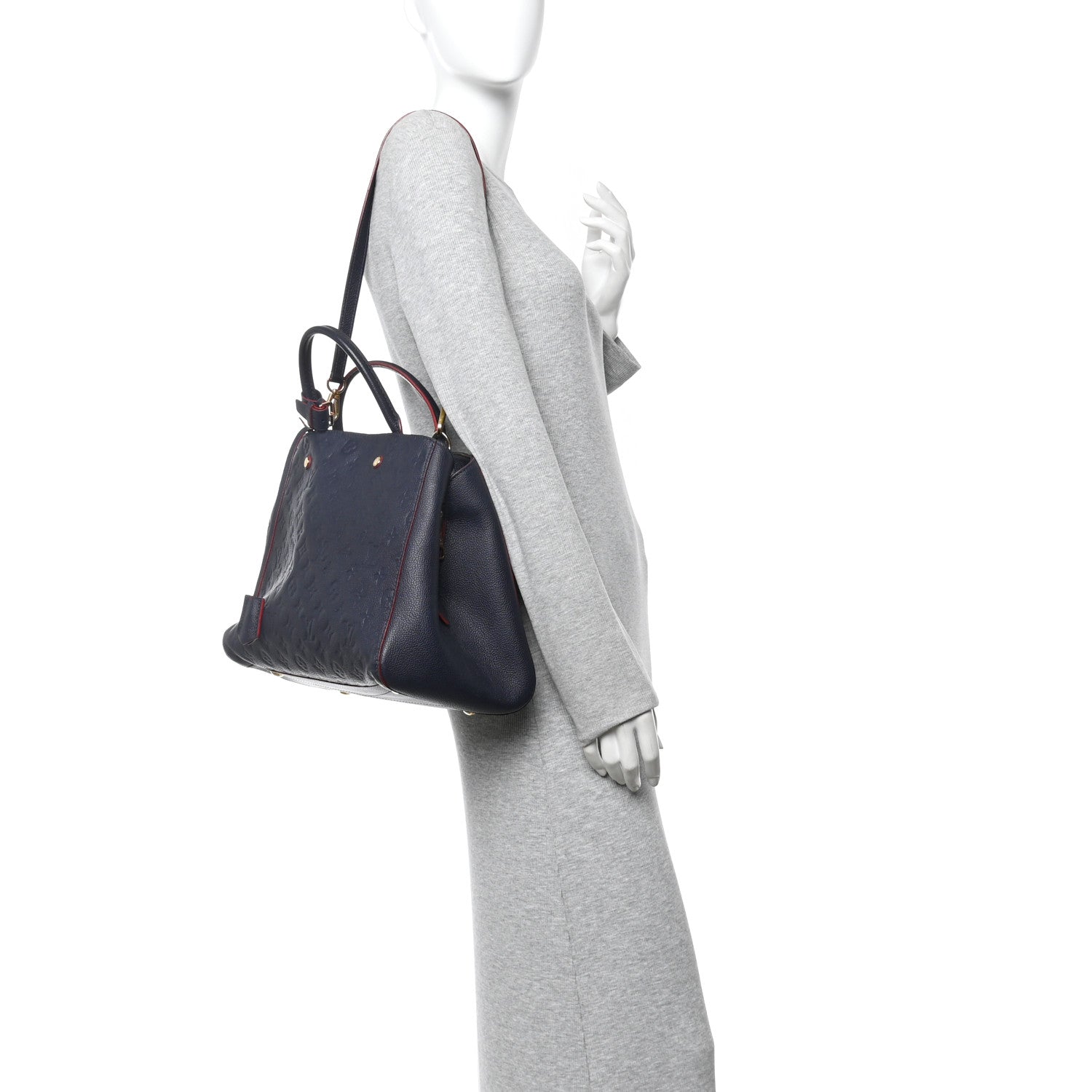 Louis Vuitton Empreinte Montaigne MM Marine Rouge