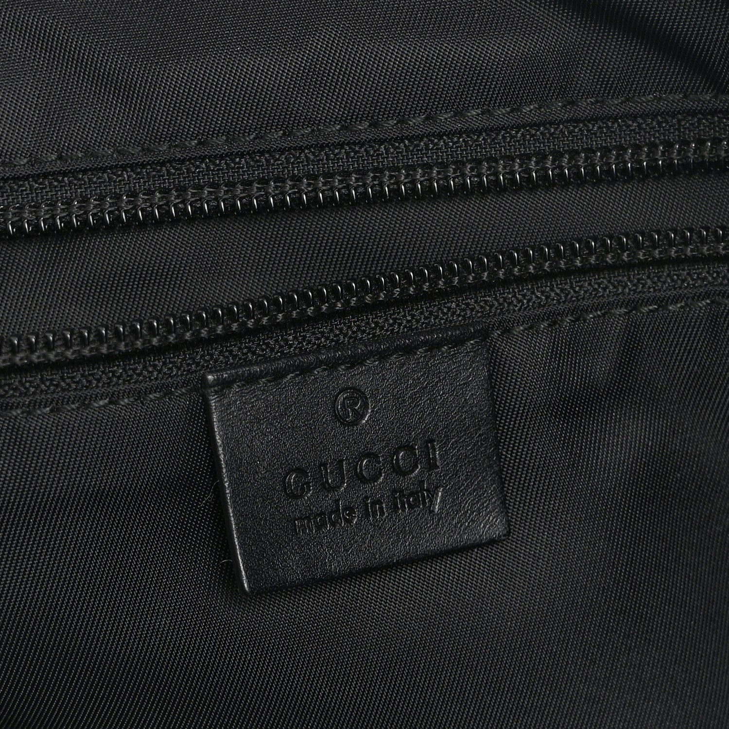 Gucci Techno Canvas Web Single Buckle Tote Black