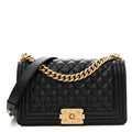 Chanel Caviar Quilted Medium Boy Flap Black