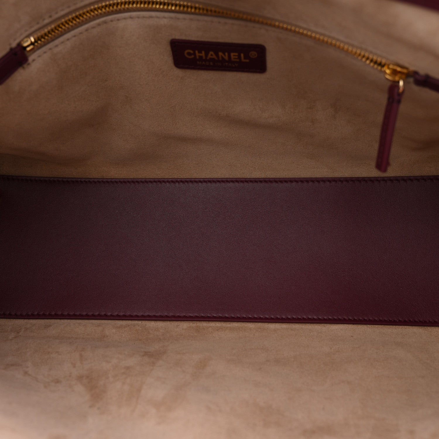 Chanel Calfskin Archetype Small Shopping Tote Dark Burgundy