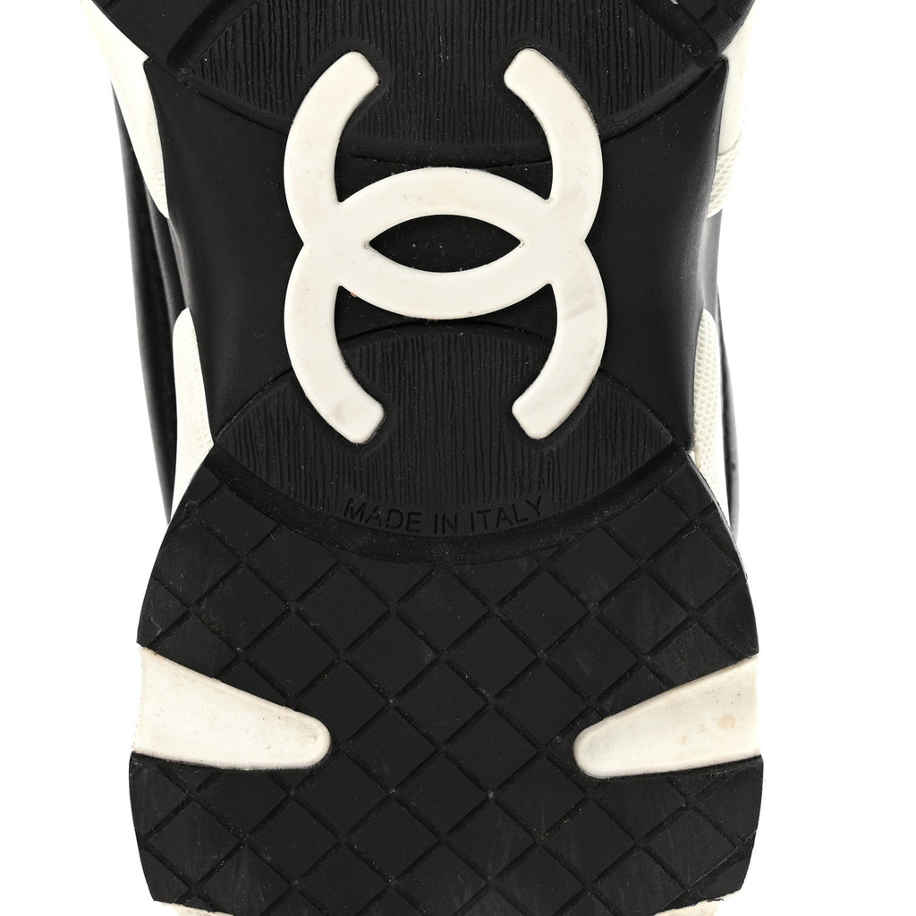 Calfskin CC Sneakers 36 Black