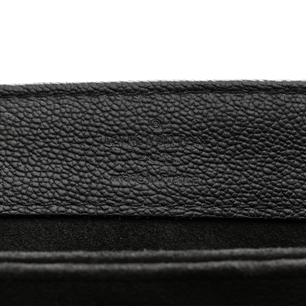 Louis Vuitton Monogram Cuir Plume Ecume Very Chain Bag Black