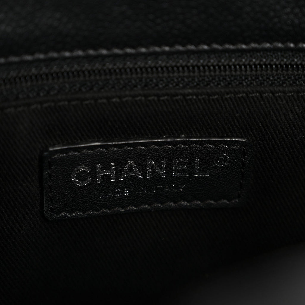 Chanel Caviar Quilted Petit Shopping Tote PST Black