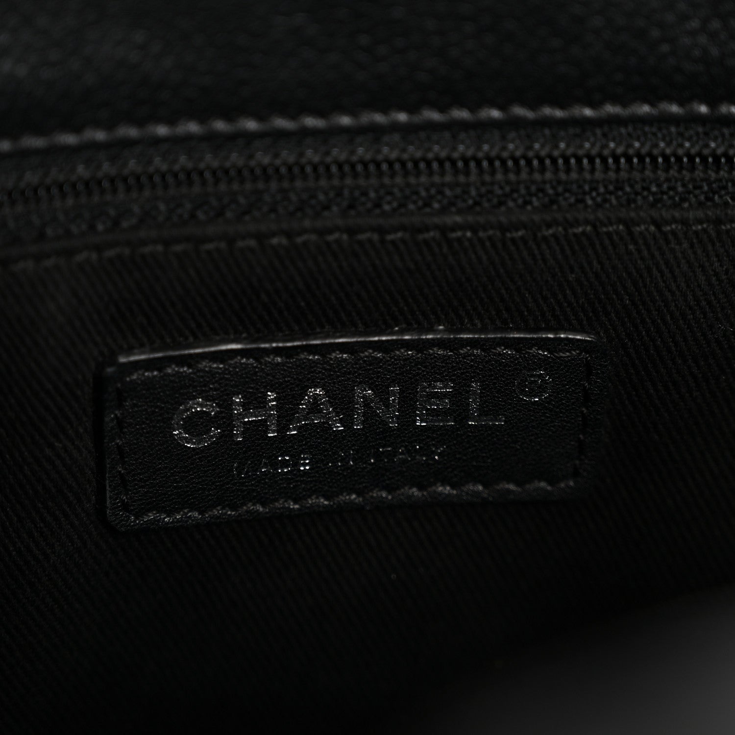 Chanel Caviar Quilted Petit Shopping Tote PST Black