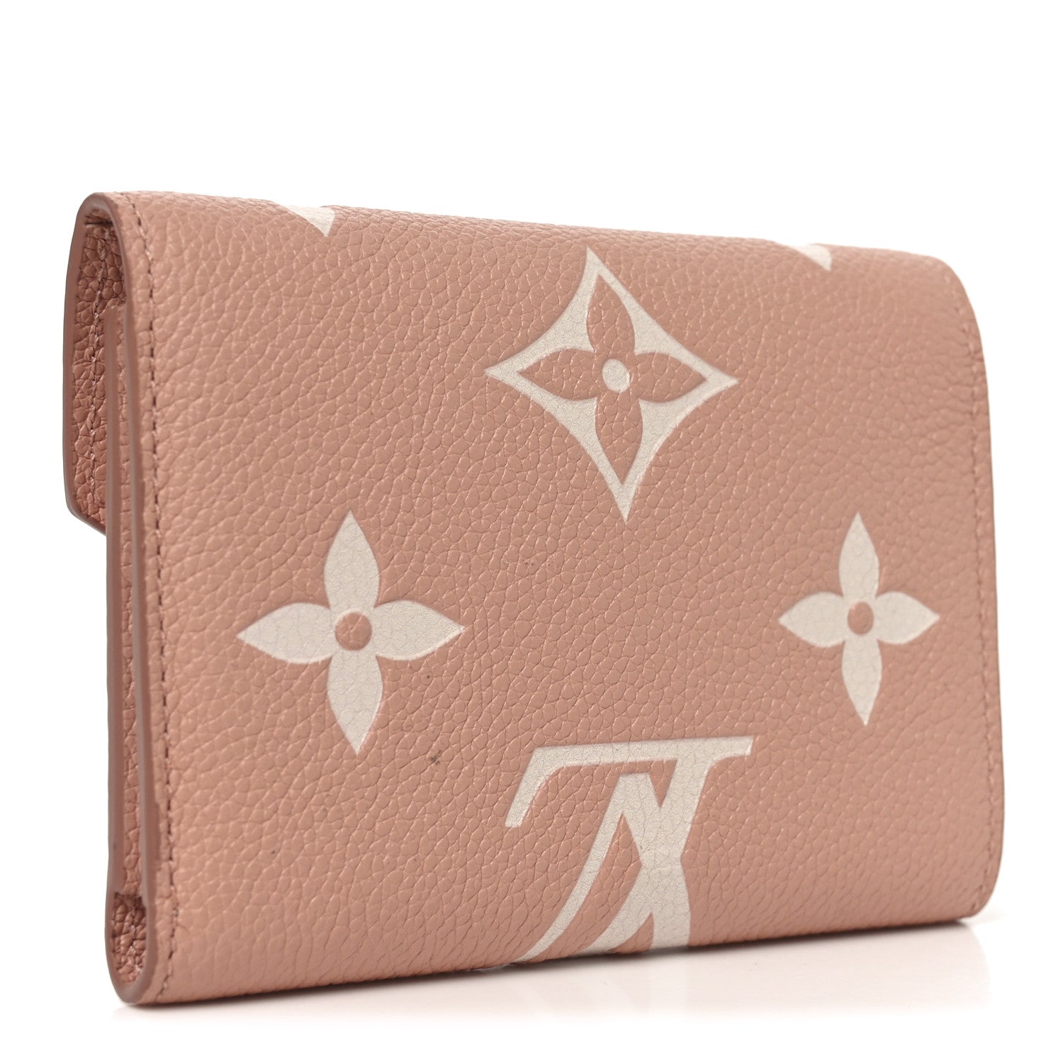 Louis Vuitton Empreinte Monogram Giant Victorine Wallet Rose Trianon Creme