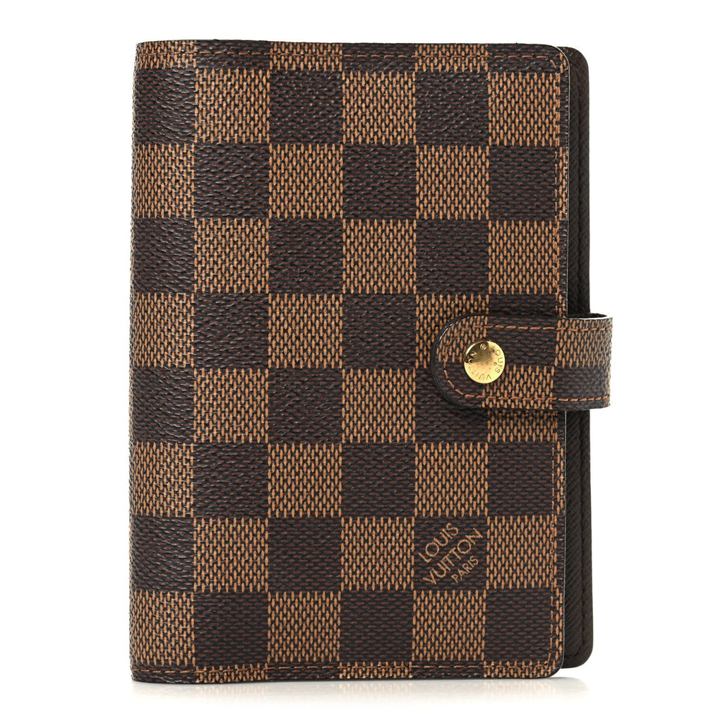 Louis Vuitton Damier Ebene Small Ring Agenda Cover