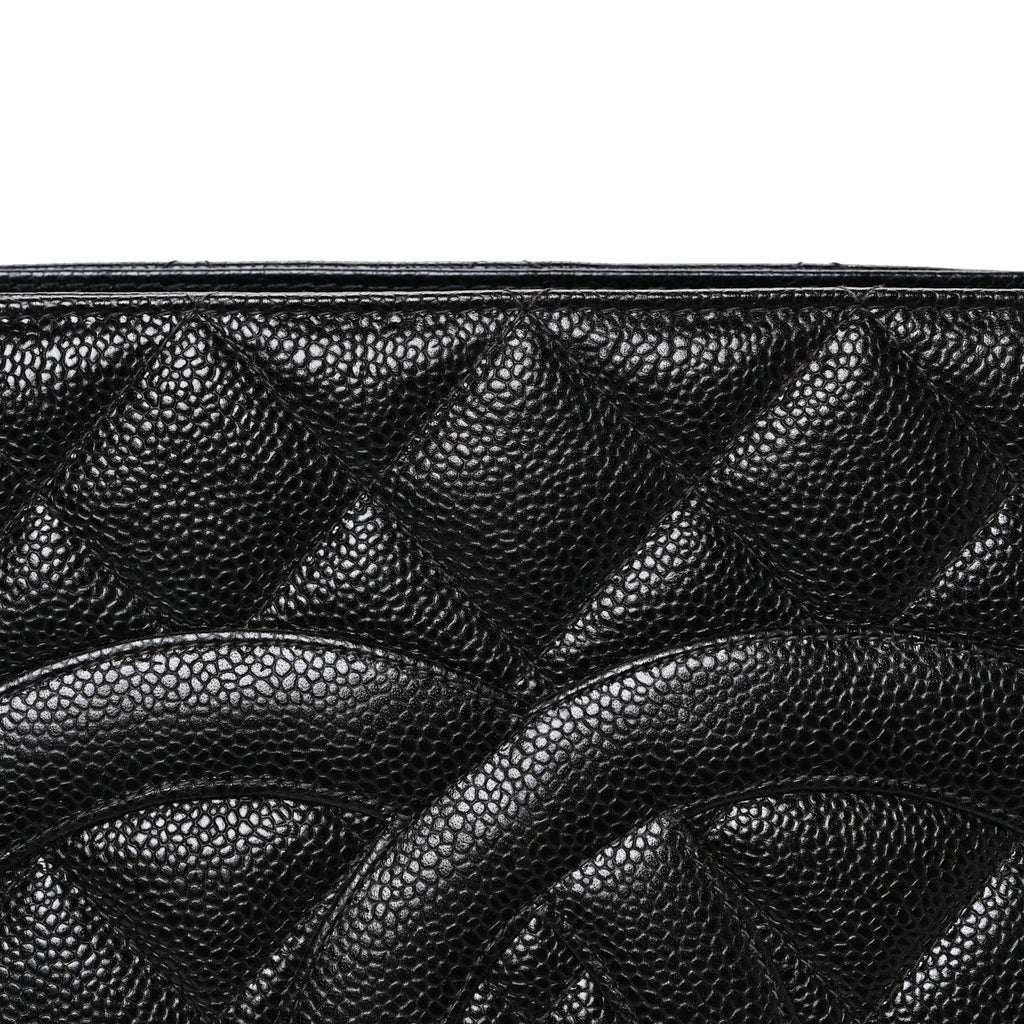 Chanel Caviar Quilted Medallion Tote Black