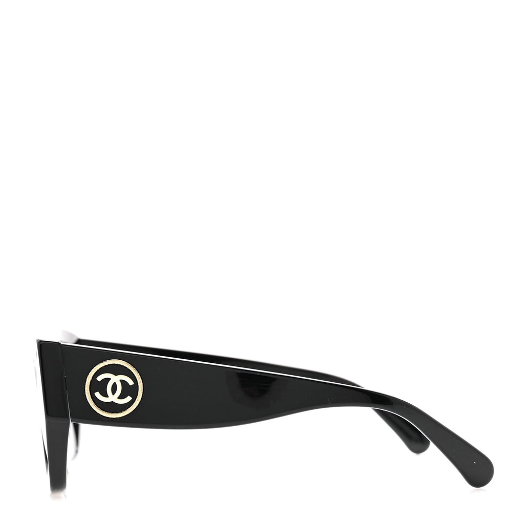 Acetate Polarized Square Sunglasses 5506 Black