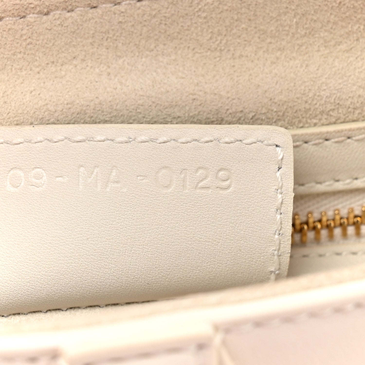 Christian Dior Ultra Matte Calfskin Saddle Bag Off White
