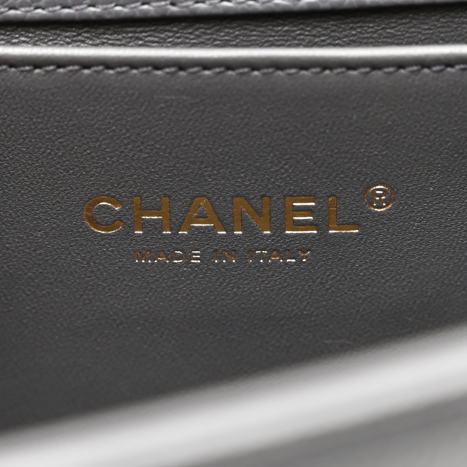 Chanel Caviar Quilted Medium Boy Flap Dark Grey