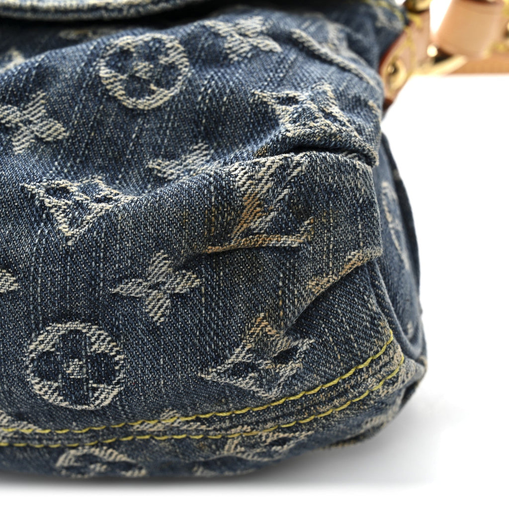 Louis Vuitton Monogram Denim Mini Pleaty Blue