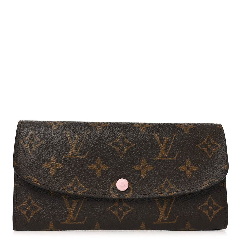 Louis Vuitton Monogram Emilie Wallet Rose Ballerine
