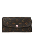 Louis Vuitton Monogram Emilie Wallet Rose Ballerine