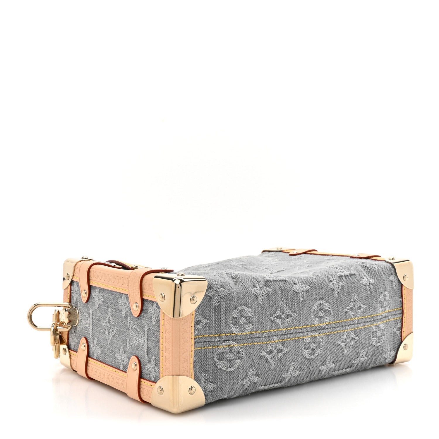 Louis Vuitton Denim Monogram Side Trunk MM Washed Gray