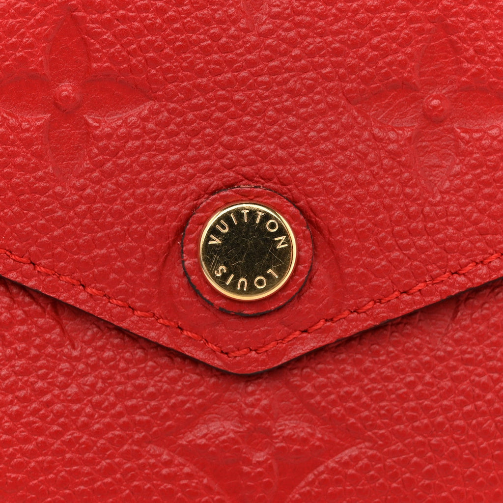 Louis Vuitton Empreinte Compact Curieuse Wallet Cherry