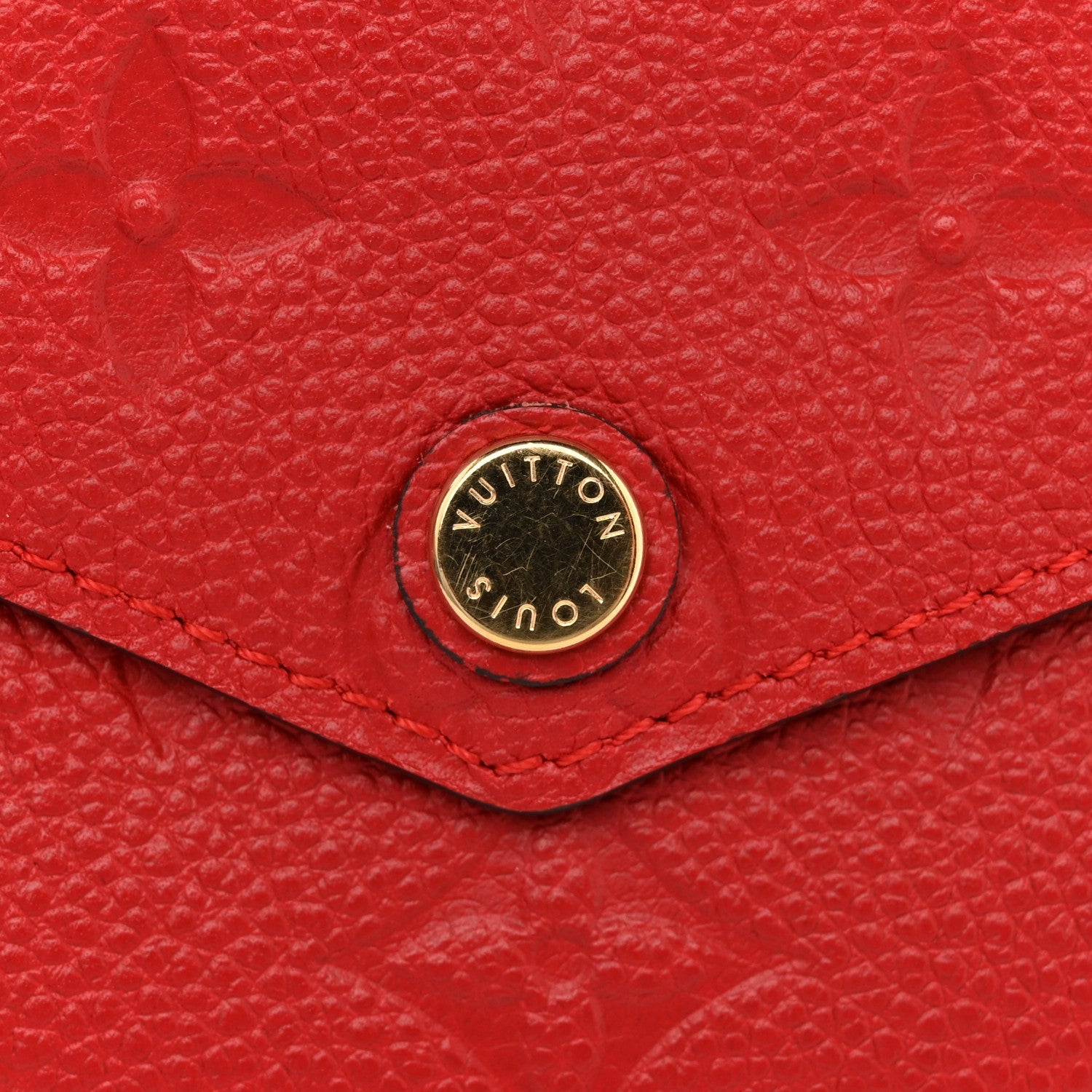 Louis Vuitton Empreinte Compact Curieuse Wallet Cherry