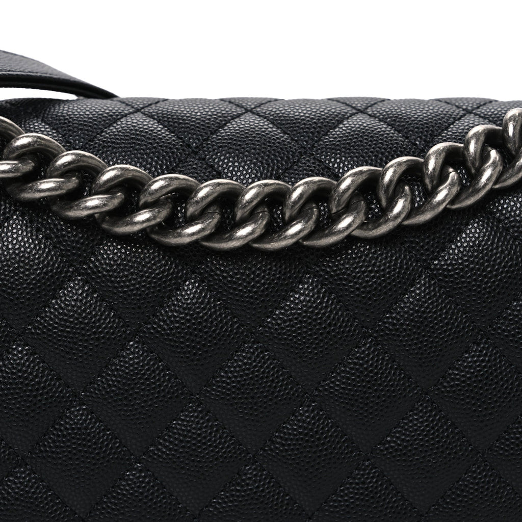 Chanel Caviar Quilted Medium Boy Flap Black