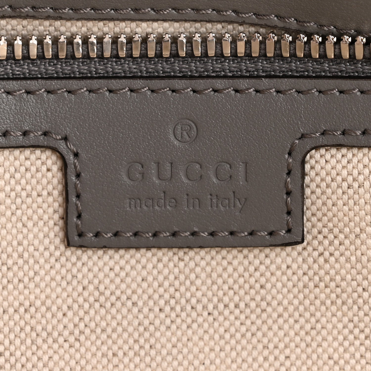 Gucci Calfskin GG Tennis Embossed Duffle Bag Grey