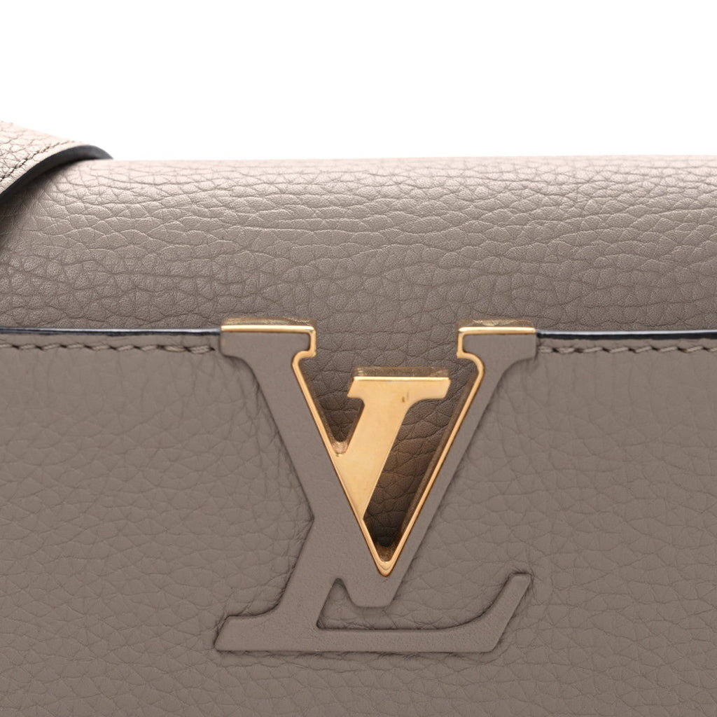 Louis Vuitton Taurillon Capucines PM Galet