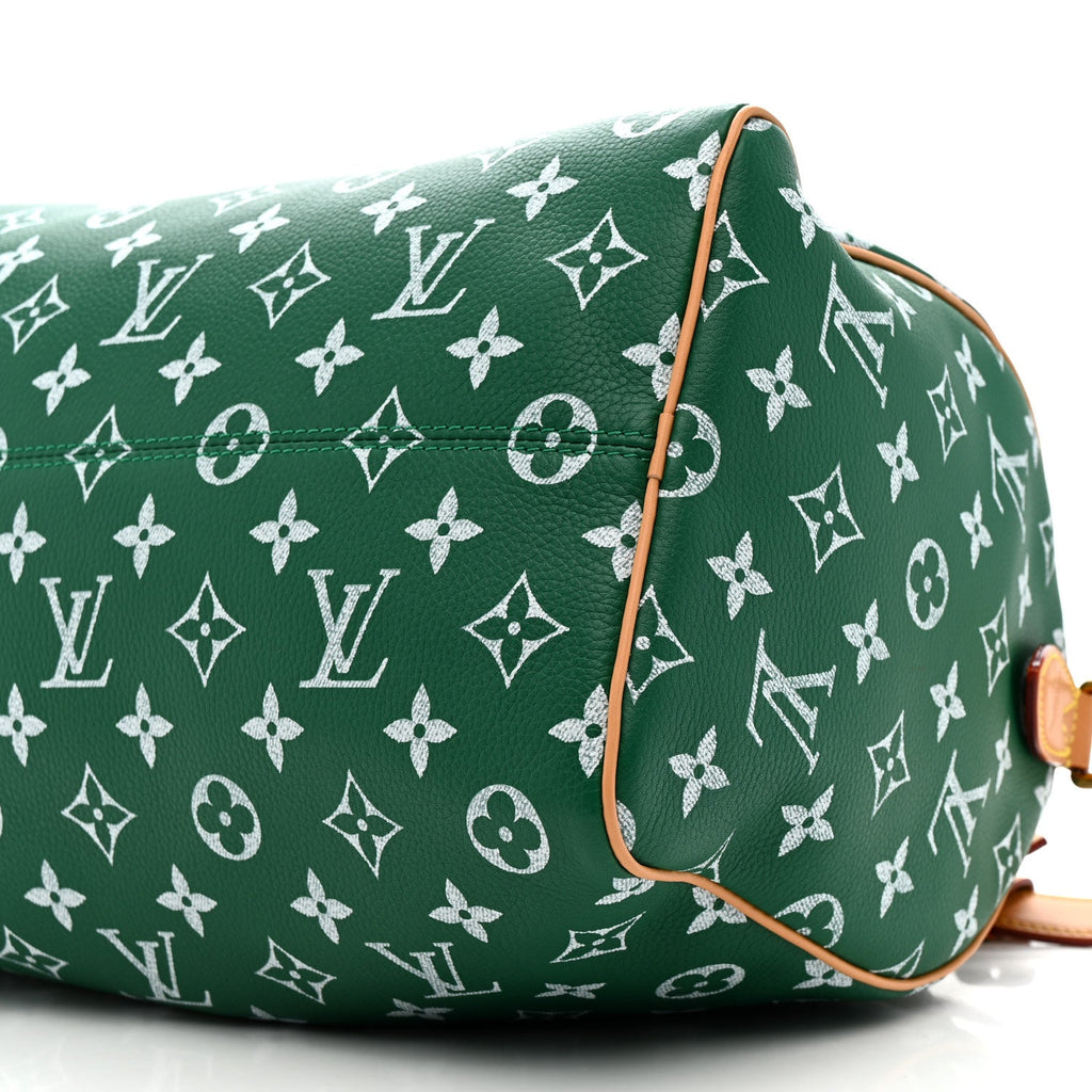 Louis Vuitton Calfskin Monogram Speedy P9 Bandouliere 30 Green