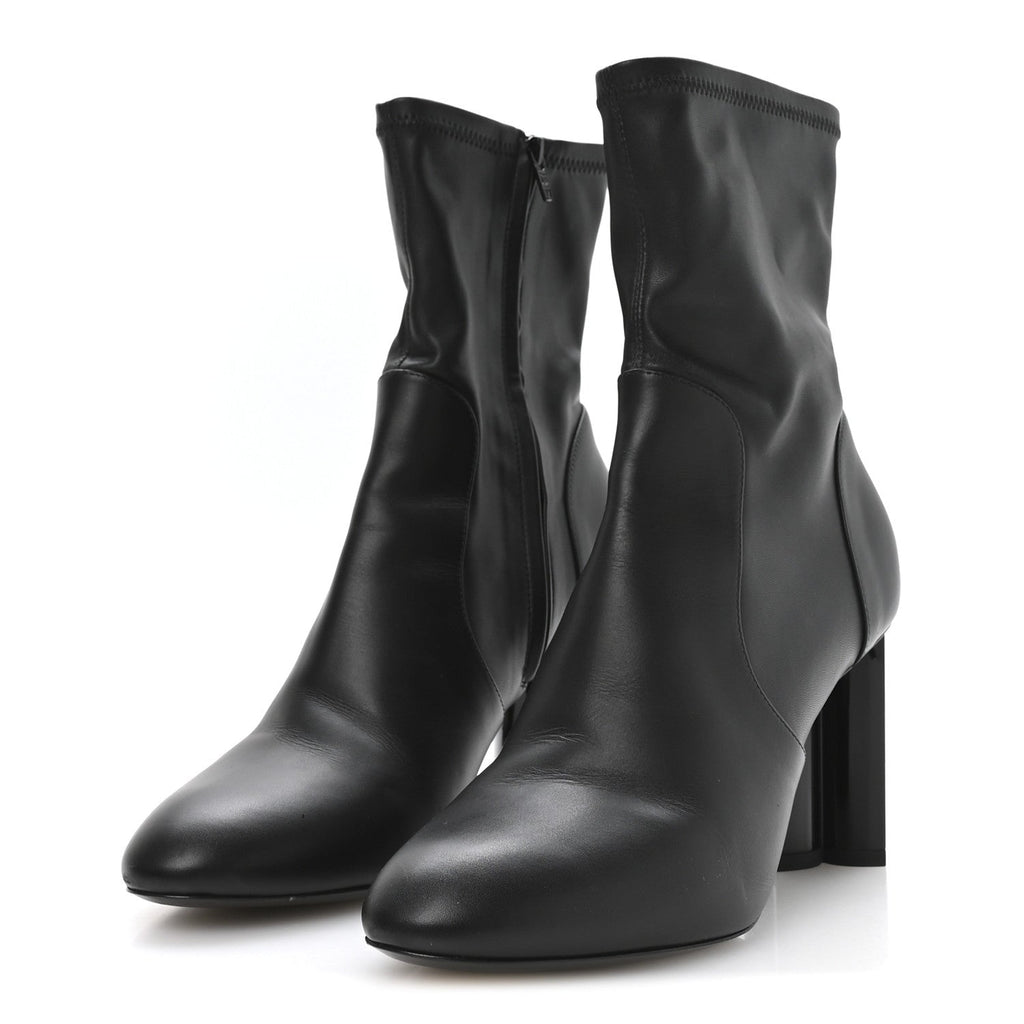 Louis Vuitton Calfskin Uniformes Silhouette Ankle Boots 39 Black