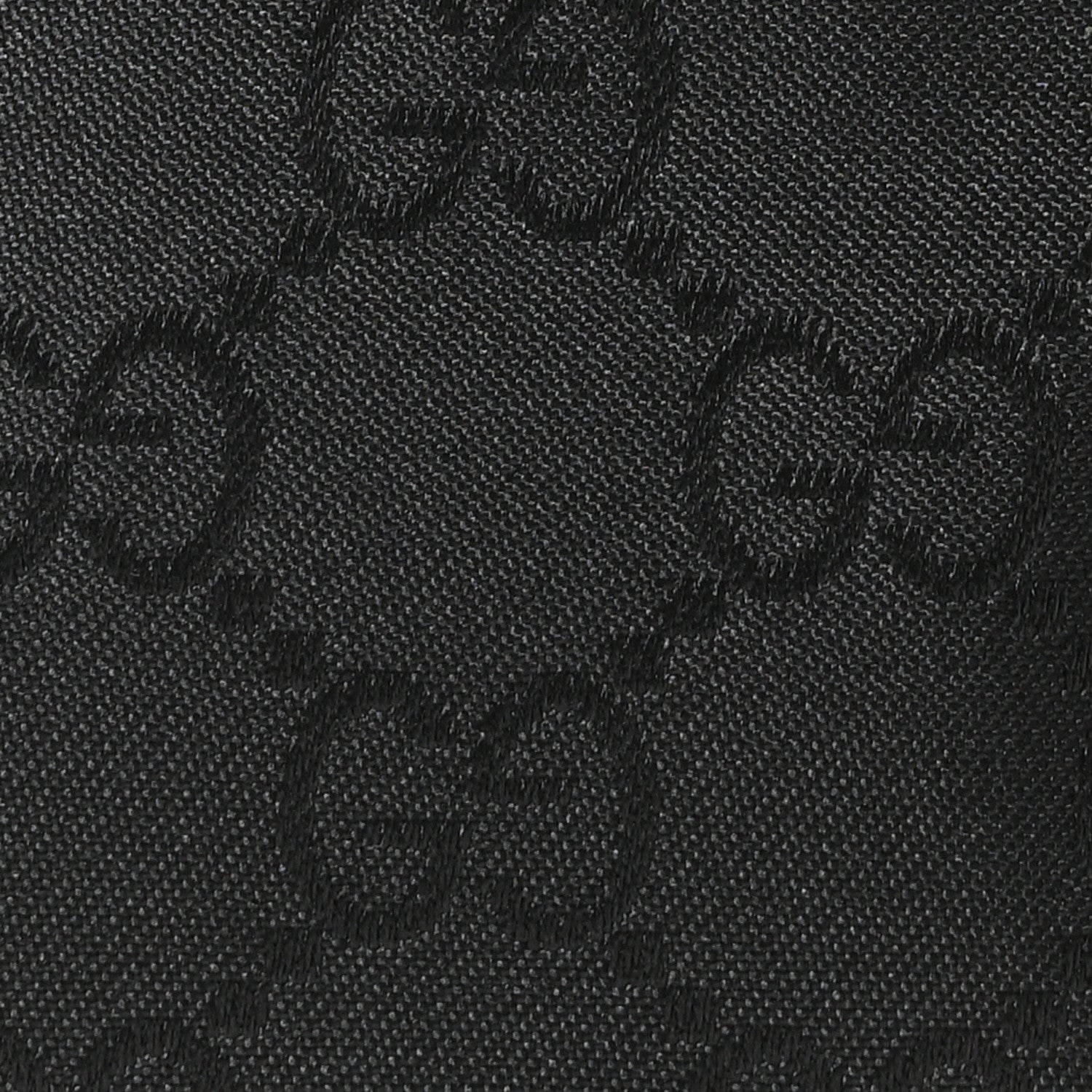 Gucci Nylon Monogram Fanny Pack Belt Bag Black