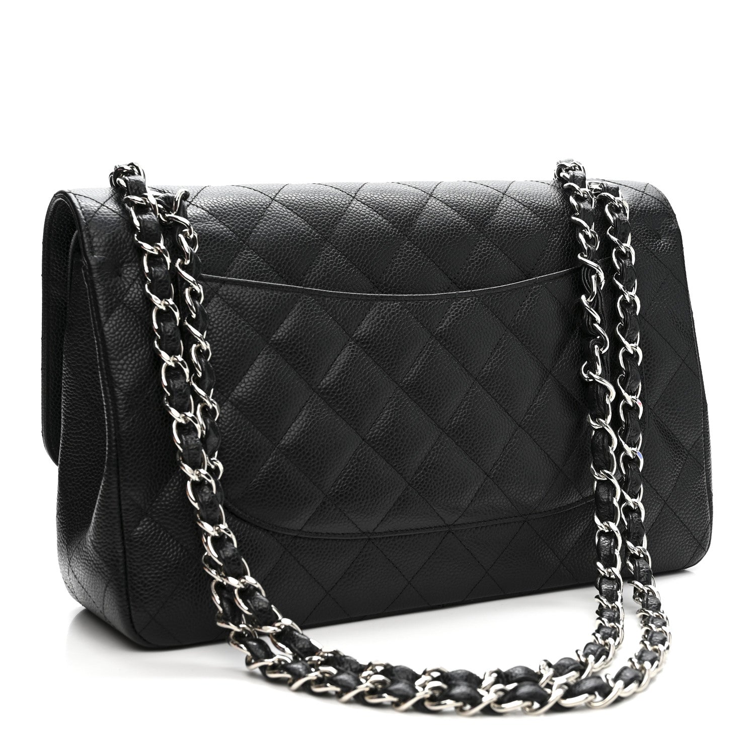 Chanel Caviar Quilted Jumbo Double Flap Black