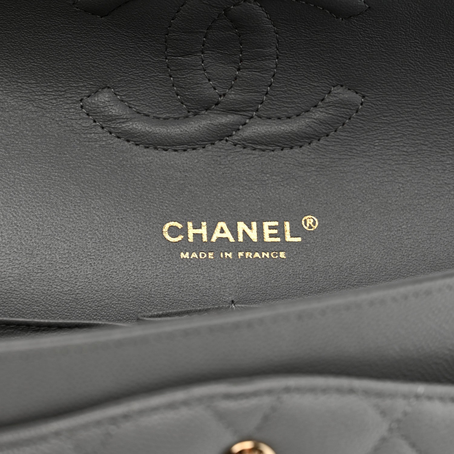 Chanel Caviar Quilted Medium Double Flap Grey