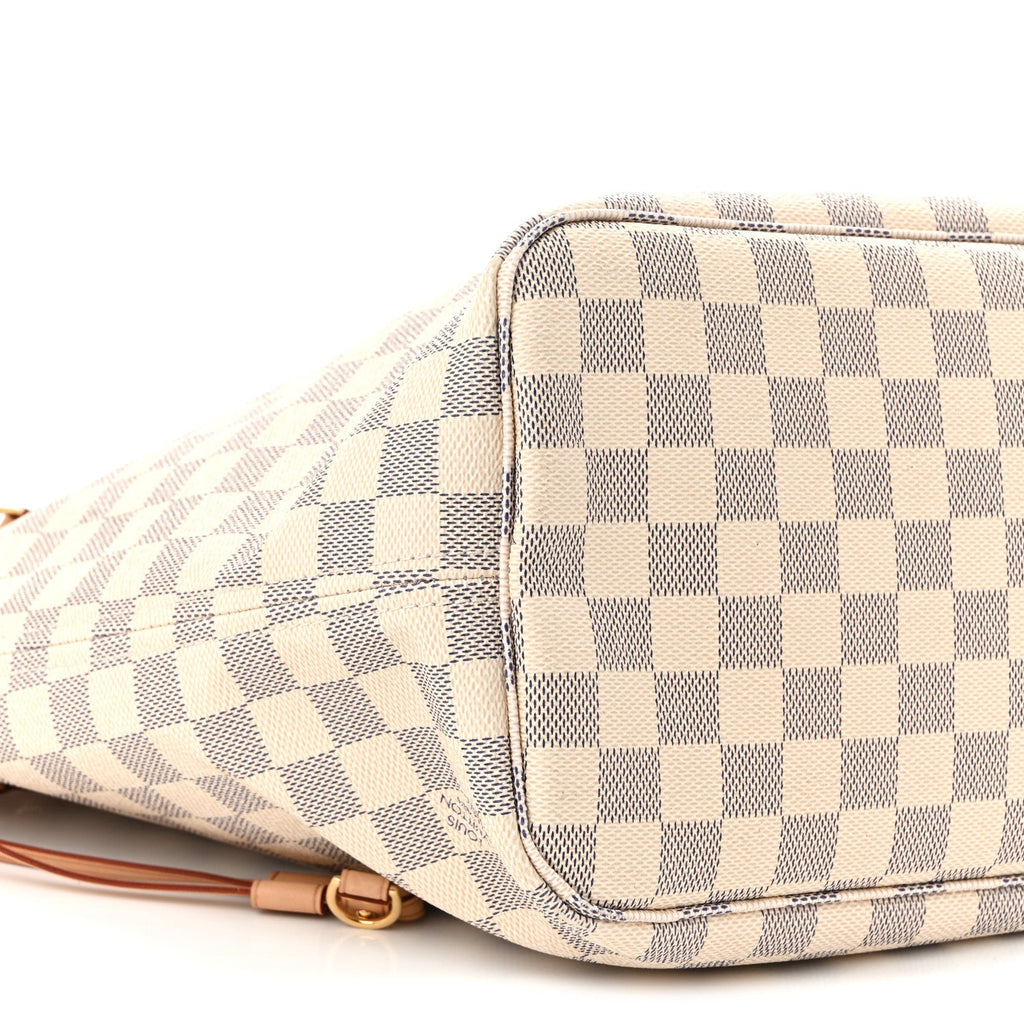 Louis Vuitton Damier Azur Neo Neverfull MM Rose Ballerine