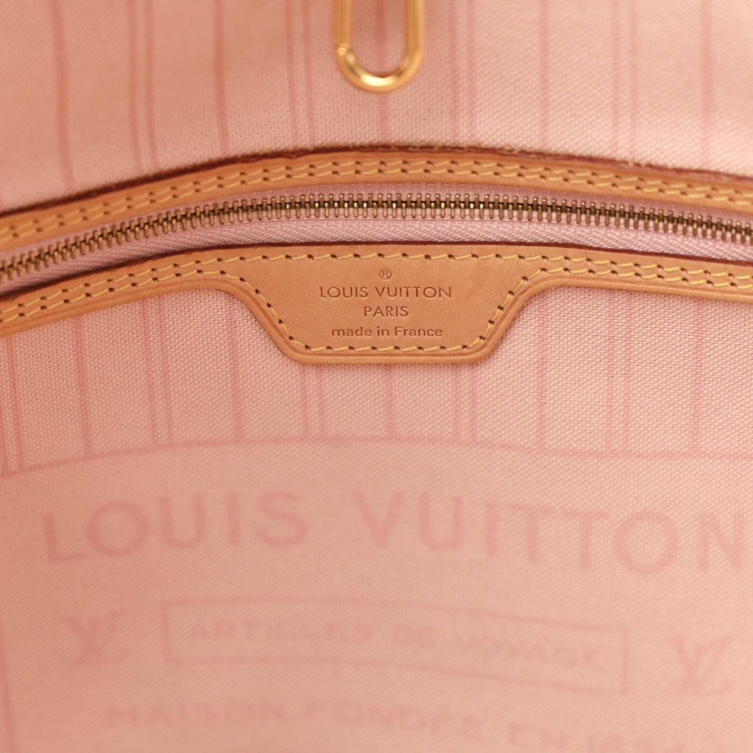 Louis Vuitton Damier Azur Neo Neverfull MM Rose Ballerine