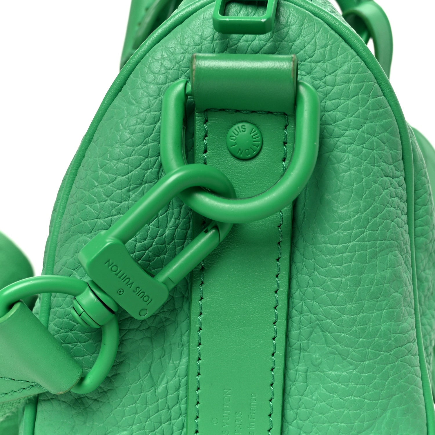 Louis Vuitton Monogram Taurillon Keepall Bandouliere 25 Minty Green