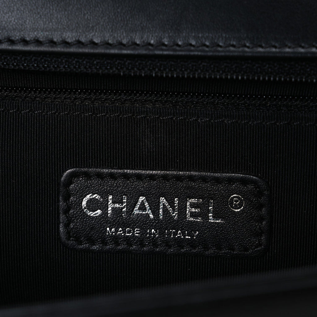 Chanel Lambskin Quilted New Medium Boy Flap Black