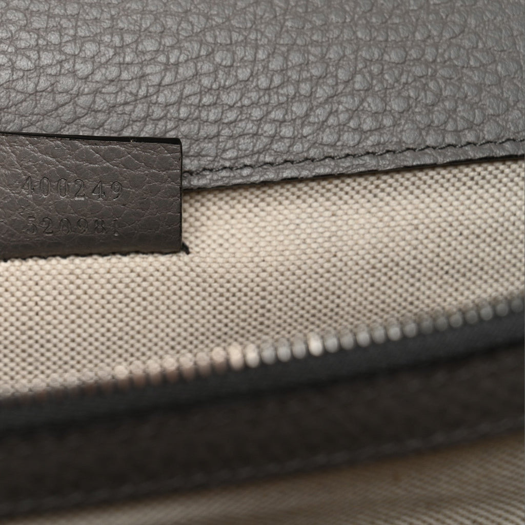 Gucci Pebbled Calfskin Small Dionysus Shoulder Bag Dusty Grey
