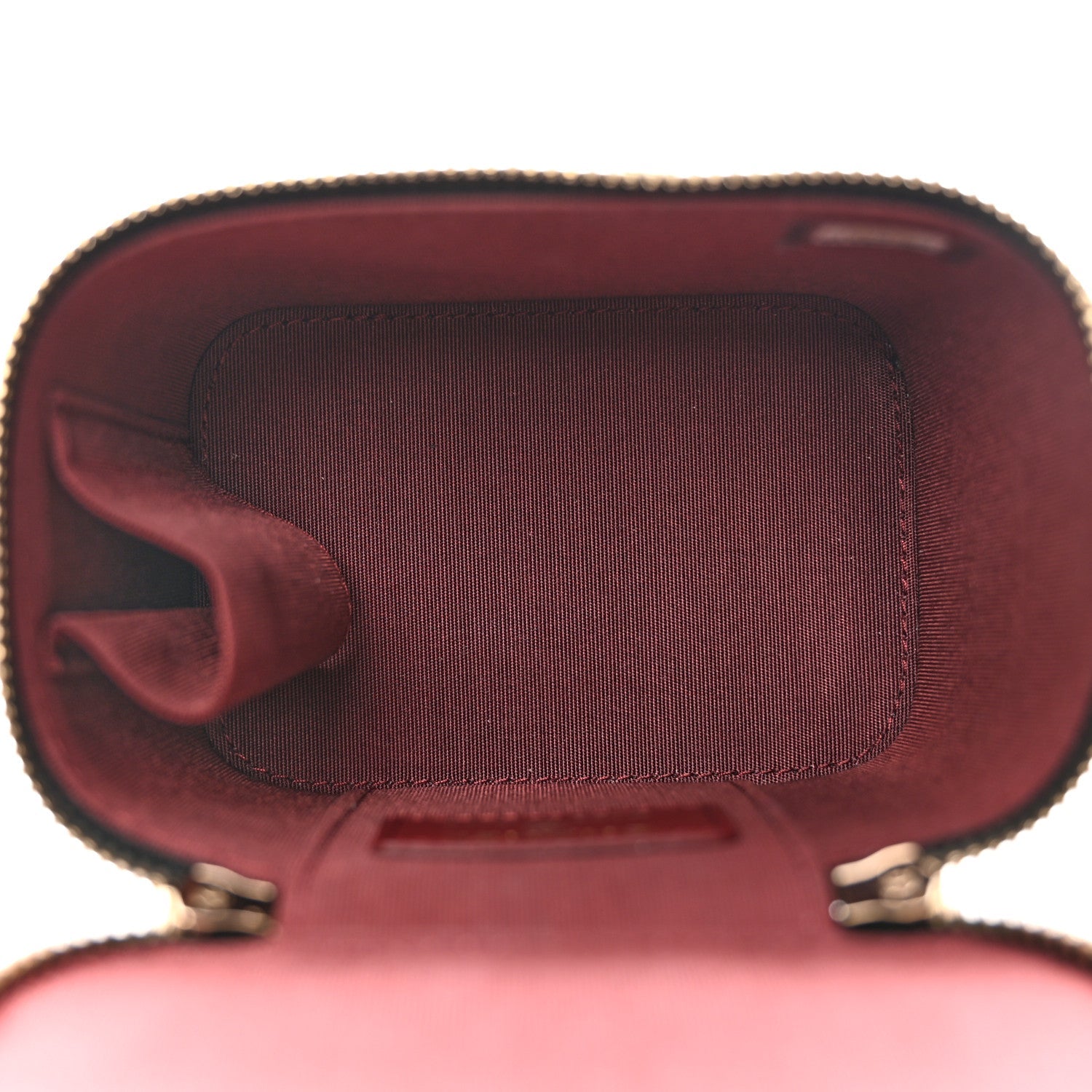 Chanel Calfskin Quilted Mini Perfect Fit Vanity Case With Chain Black