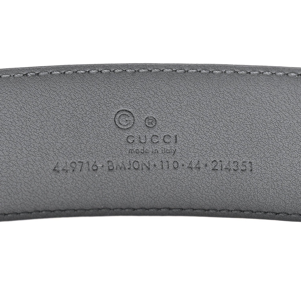 Gucci Soft Microguccissima 40mm Belt 110 44 Black