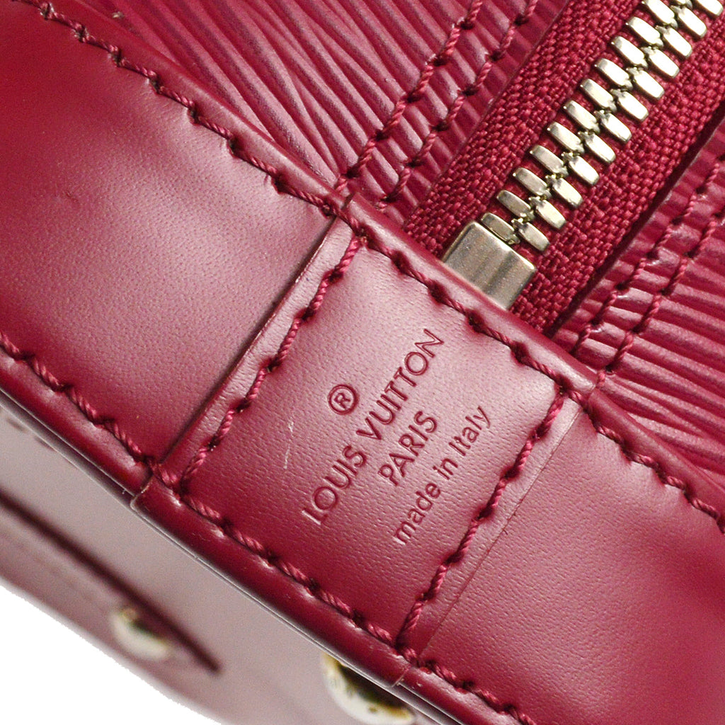 Louis Vuitton 2015 Fuchsia Epi Alma BB 2way Handbag M40851