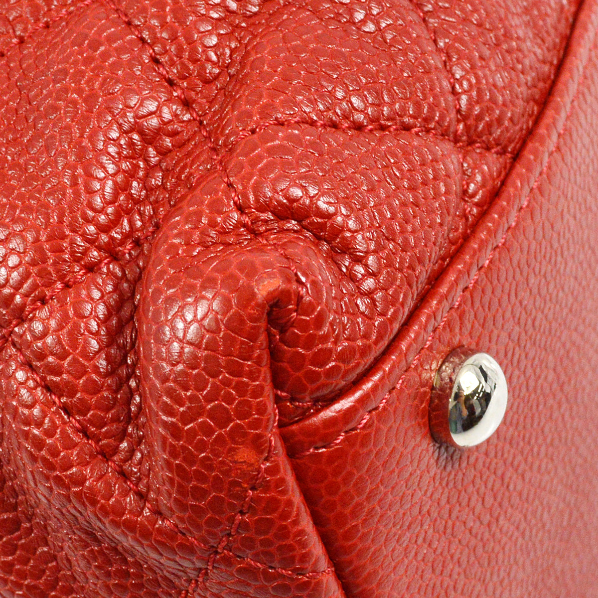 Chanel 2012-2013 Red Caviar 2way hobo Handbag