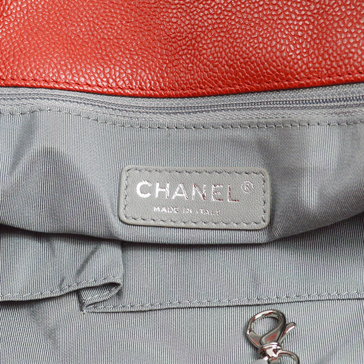 Chanel 2012-2013 Red Caviar 2way hobo Handbag
