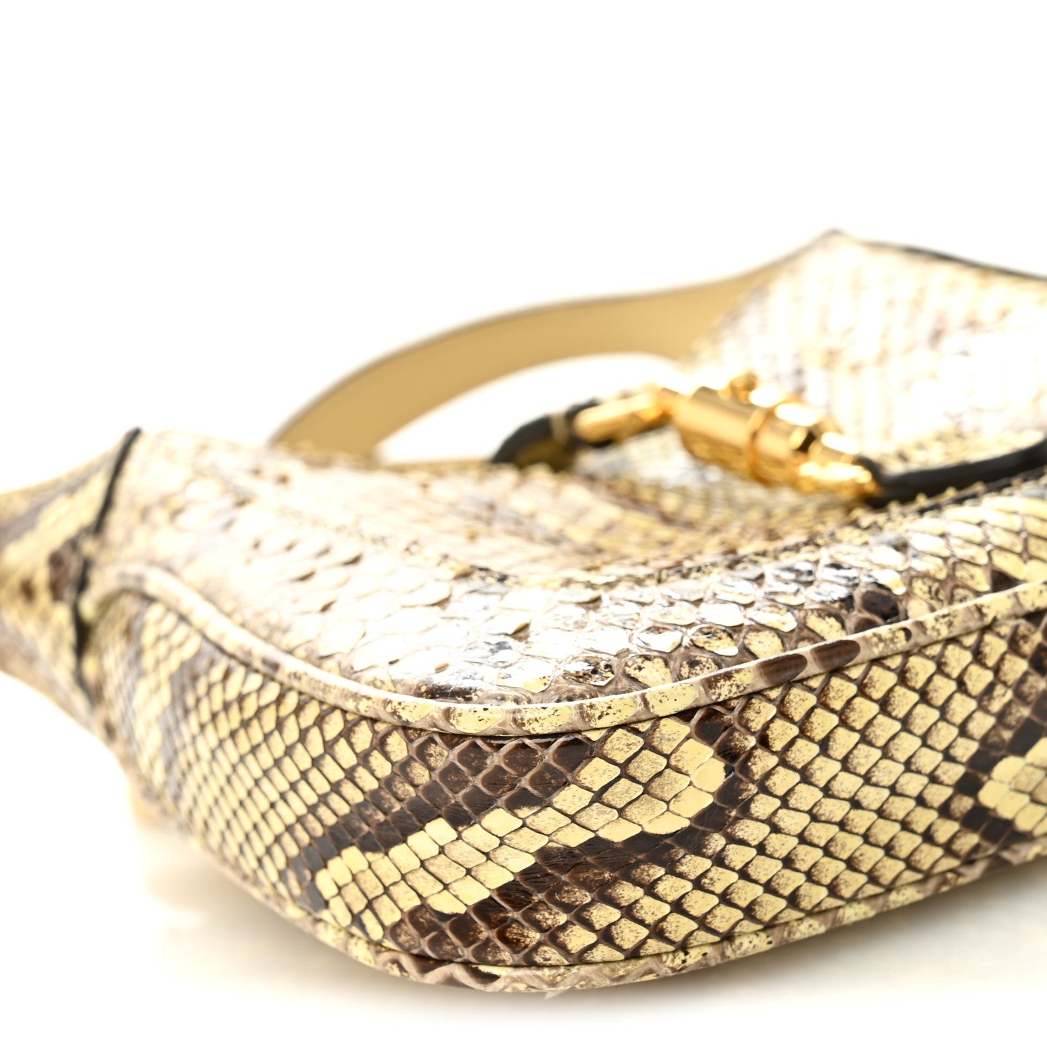 Gucci Snakeskin Mini Jackie 1961 Hobo Beige