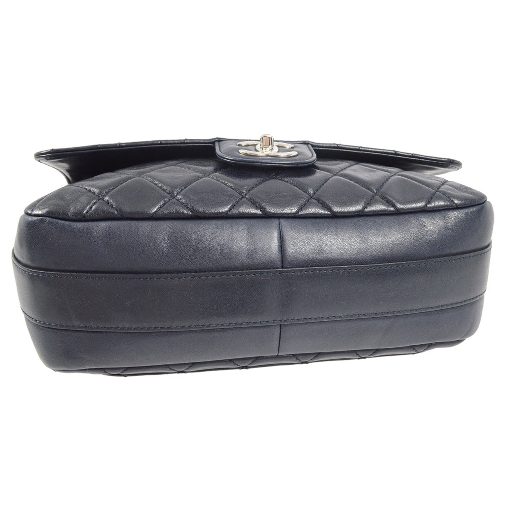 Chanel 2017 Navy Calfskin Shoulder Bag