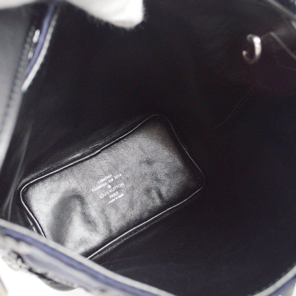 Louis Vuitton 2014 Navy Monogram Satin NN14 Spotlight PM Handbag M94601