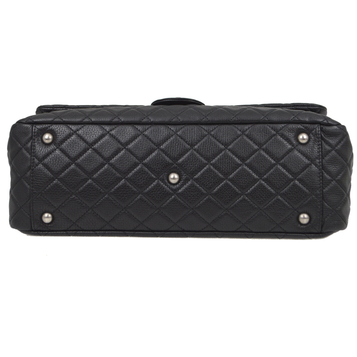 Chanel 2020-2021 Black Calfskin Classic XXL Single Flap Shoulder Bag