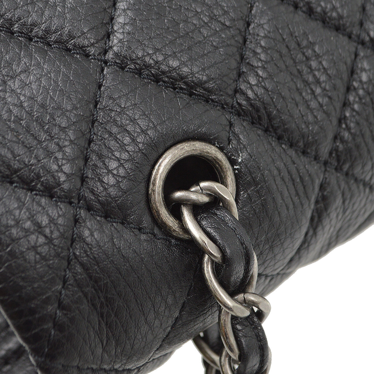 Chanel 2020-2021 Black Calfskin Classic XXL Single Flap Shoulder Bag